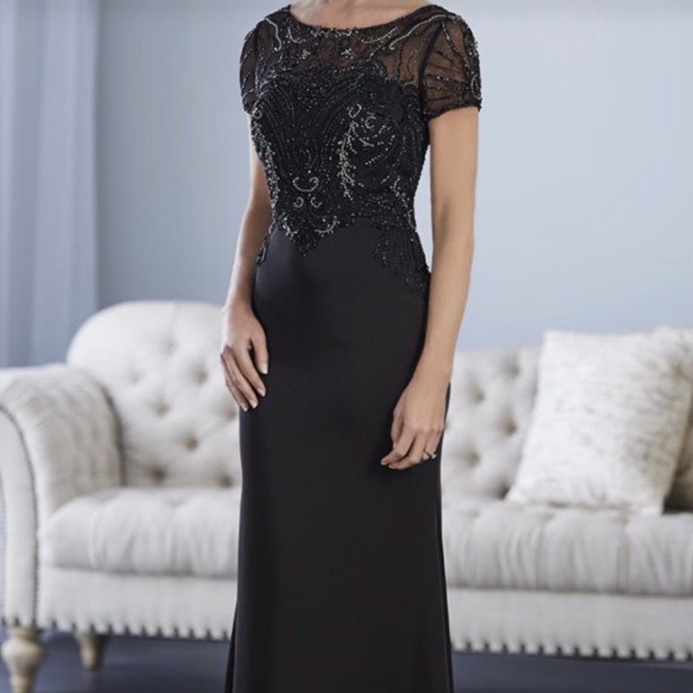 Christina Wu Elegance 17853, Black Formal / MOB Gown, NWT, Size 4